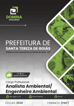 Apostila Analista Ambiental Engenheiro Ambiental Santa Tereza de Goiás GO 2026