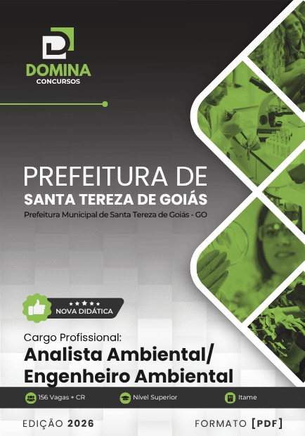 Apostila Analista Ambiental Engenheiro Ambiental Santa Tereza de Goiás GO 2026 1 Apostila Analista Ambiental Engenheiro Ambiental Santa Tereza de Goiás GO 2026