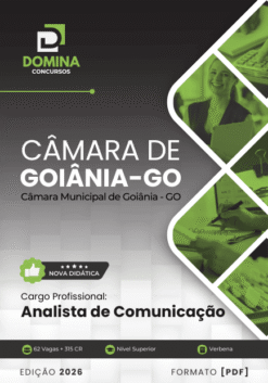 Apostila Analista de Comunicação Câmara Goiânia GO 2026