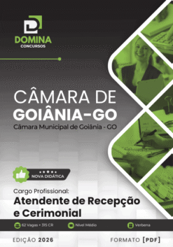 Apostila Atendente de Recepção e Cerimonial Câmara Goiânia GO 2026