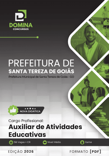 Apostila Auxiliar De Atividades Educativas Santa Tereza de Goiás GO 2026 1 Apostila Auxiliar De Atividades Educativas Santa Tereza de Goiás GO 2026