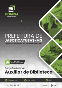 Apostila Auxiliar de Biblioteca Jaboticatubas MG 2026