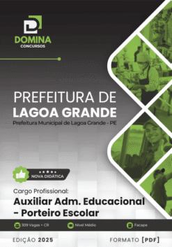 Apostila Auxiliar Educacional Porteiro Escolar Lagoa Grande PE 2025