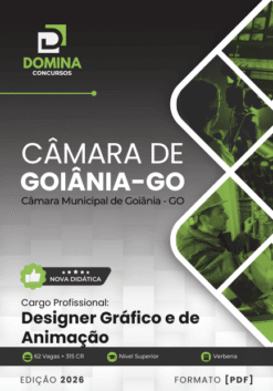 Apostila Designer Gráfico e de Animação Câmara Goiânia GO 2026