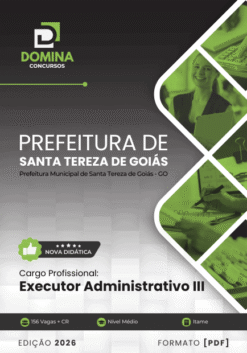 Apostila Executor Administrativo III Santa Tereza de Goiás GO 2026
