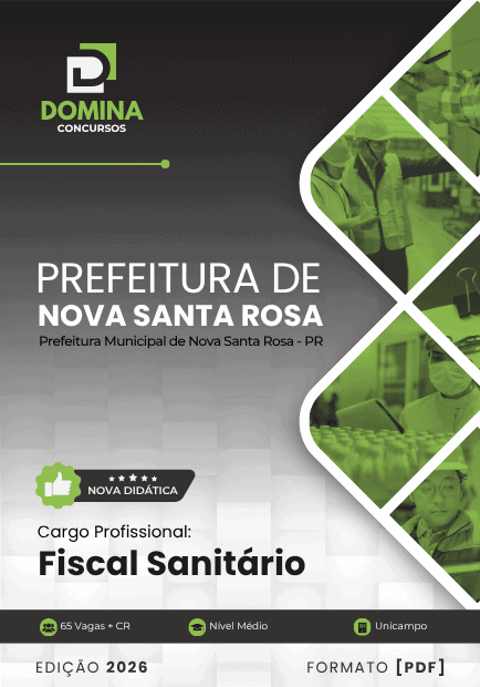 Apostila Fiscal Sanitário Nova Santa Rosa PR 2026 2 Apostila Fiscal Sanitário Nova Santa Rosa PR 2026