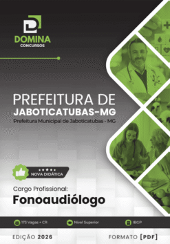 Apostila Fonoaudiólogo Jaboticatubas MG 2026