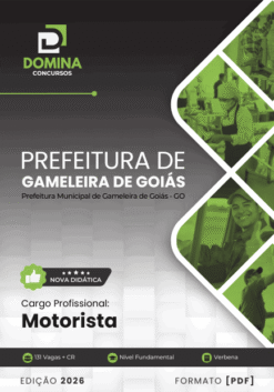 Apostila Motorista Gameleira de Goiás GO 2026