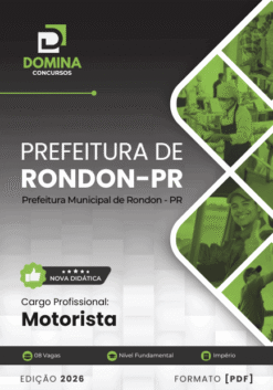 Apostila Motorista Rondon PR 2026