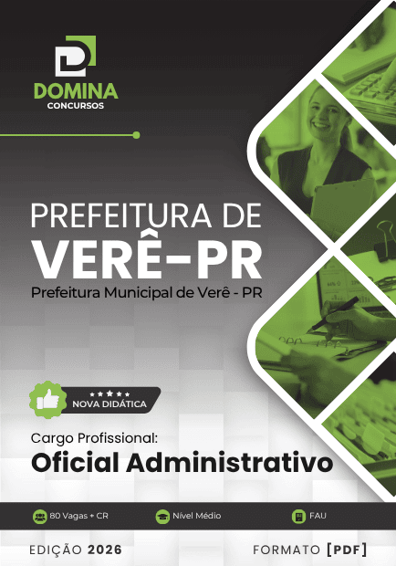 Apostila Oficial Administrativo Verê PR 2025 1 Apostila Oficial Administrativo Verê PR 2025