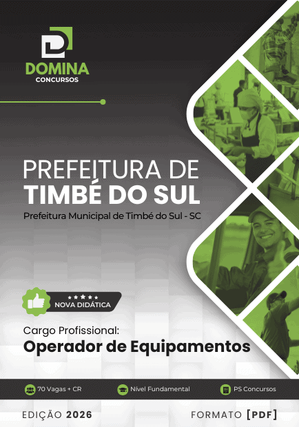 Apostila Operador de Equipamentos Timbé do Sul SC 2026 1 Apostila Operador de Equipamentos Timbé do Sul SC 2026
