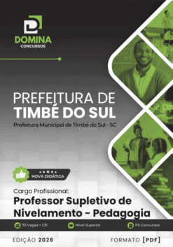 Apostila Professor de Pedagogia Timbé do Sul SC 2026