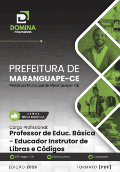 Apostila Professor Educador Instrutor de Libras e Códigos Maranguape CE 2025