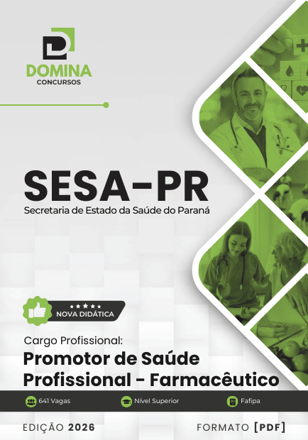Apostila Promotor de Saúde Profissional Farmacêutico SESA PR 2026 1 Apostila Promotor de Saúde Profissional Farmacêutico SESA PR 2026