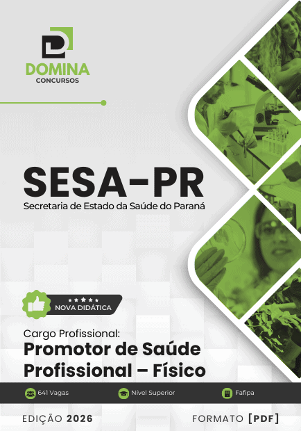Apostila Promotor de Saúde Profissional Físico SESA PR 2026 1 Apostila Promotor de Saúde Profissional Físico SESA PR 2026
