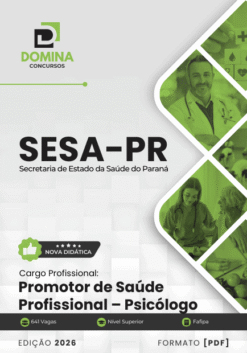 Apostila Promotor de Saúde Profissional Psicólogo SESA PR 2026