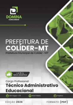 Apostila Técnico Administrativo Educacional Colíder MT 2026