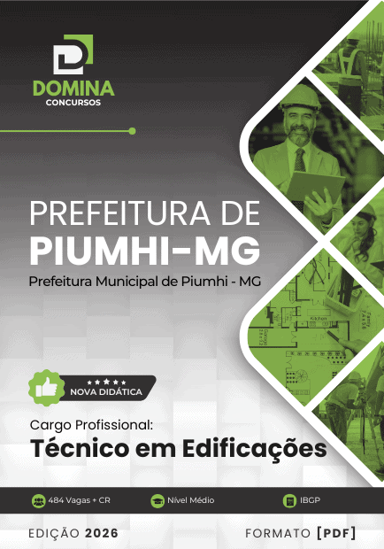 Apostila Técnico em Edificações Piumhi MG 2026 1 Apostila Técnico em Edificações Piumhi MG 2026