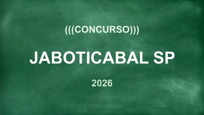 Concurso Jaboticabal-SP: Edital Retificado! Até R$8 mil e 19 vagas! 2 concurso jaboticabal sp