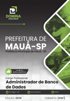 Apostila Administrador de Banco de Dados Mauá SP 2026