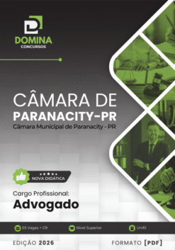 Apostila Advogado Câmara Paranacity PR 2026