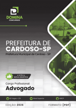 Apostila Advogado Cardoso SP 2026