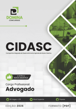 Apostila CIDASC 2023 - Assistente Administrativo 8 Apostila Advogado CIDASC 2026