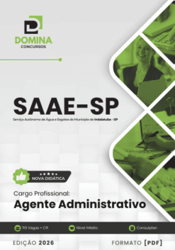 Apostila Agente Administrativo SAAE Indaiatuba SP 2026