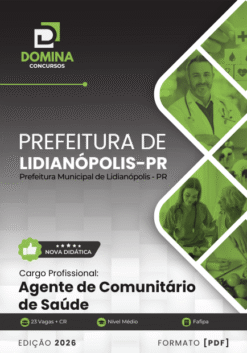 Apostila Agente Comunitário de Saúde Lidianópolis SP 2026