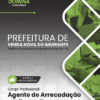 Apostila Agente de Arrecadação Venda Nova do Imigrante ES 2026