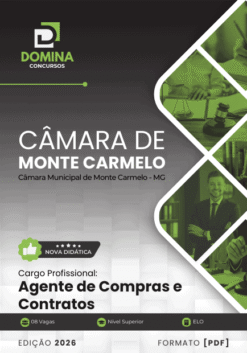 Apostila Agente de Compras Câmara Monte Carmelo MG 2026