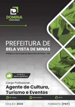 Apostila Agente de Cultura Bela Vista de Minas MG 2026
