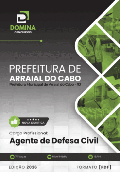 Apostila Agente De Defesa Civil Arraial do Cabo RJ 2026