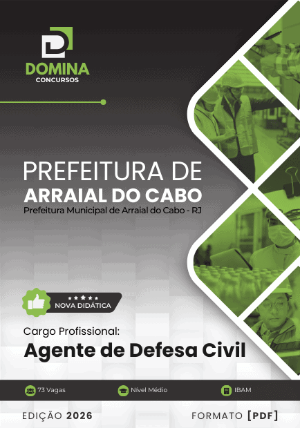 Apostila Agente De Defesa Civil Arraial do Cabo RJ 2026 1 Apostila Agente De Defesa Civil Arraial do Cabo RJ 2026