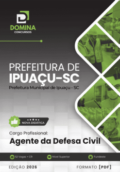 Apostila Agente de Defesa Civil Ipuaçu SC 2026