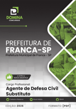 Apostila Agente de Defesa Civil Substituto Franca SP 2026