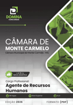 Apostila Agente de Recursos Humanos Câmara Monte Carmelo MG 2026