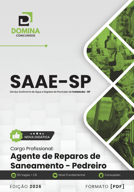 Apostila Agente de Reparos de Saneamento SAAE Indaiatuba SP 2026 2 Apostila Agente de Reparos de Saneamento SAAE Indaiatuba SP 2026