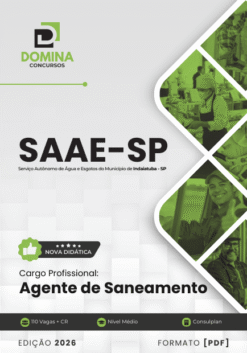 Apostila Agente de Saneamento SAAE Indaiatuba SP 2026