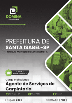 Apostila Agente de Serviços de Carpintaria Santa Isabel SP 2026