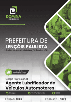 Apostila Agente Lubrificador de Veículos Automotores Lençóis Paulista SP 2026