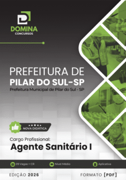 Apostila Agente Sanitário Pilar do Sul SP 2026