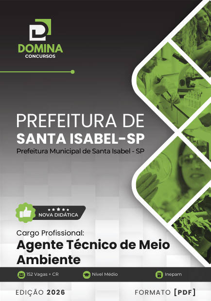Apostila Agente Técnico de Meio Ambiente Santa Isabel SP 2026 1 Apostila Agente Técnico de Meio Ambiente Santa Isabel SP 2026