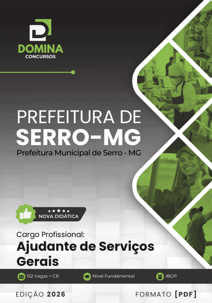 Apostila Ajudante de Serviços Gerais Serro MG 2026 1 Apostila Ajudante de Serviços Gerais Serro MG 2026