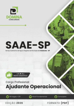 Apostila Ajudante Operacional SAAE Indaiatuba SP 2026