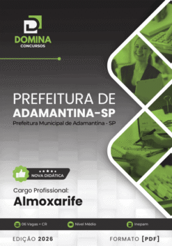 Apostila Almoxarife Adamantina SP 2026