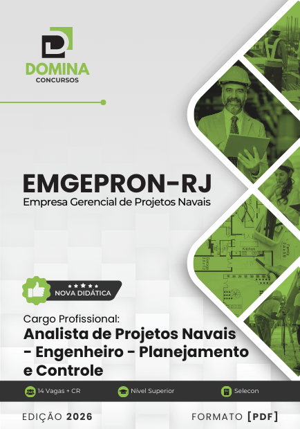 Apostila Analista de Projetos Navais Engenheiro Planejamento e Controle EMGEPRON RJ 2026 1 Apostila Analista de Projetos Navais Engenheiro Planejamento e Controle EMGEPRON RJ 2026