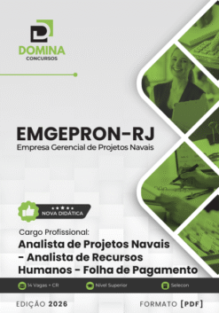Apostila Analista de Projetos Navais Folha de Pagamento EMGEPRON RJ 2026