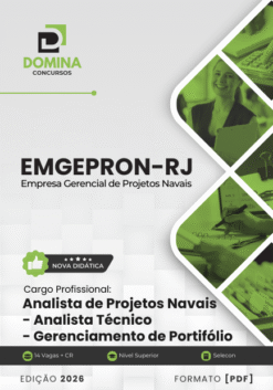 Apostila Analista de Projetos Navais Gerenciamento de Portifólio EMGEPRON RJ 2026