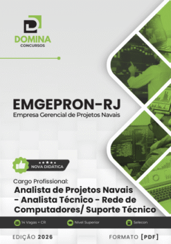 Apostila Analista de Projetos Navais Rede de Computadores Suporte Técnico EMGEPRON RJ 2026
